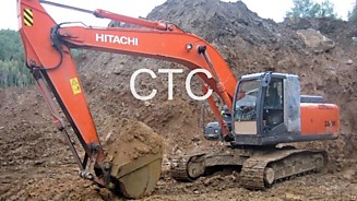 Hitachi ZX240-3:    Масса 23400 кг.  Глубина коп. 6,9 м. Ковш 1,2 м3